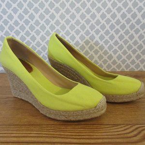 J.Crew Espadrilles bright yellow size 7.5